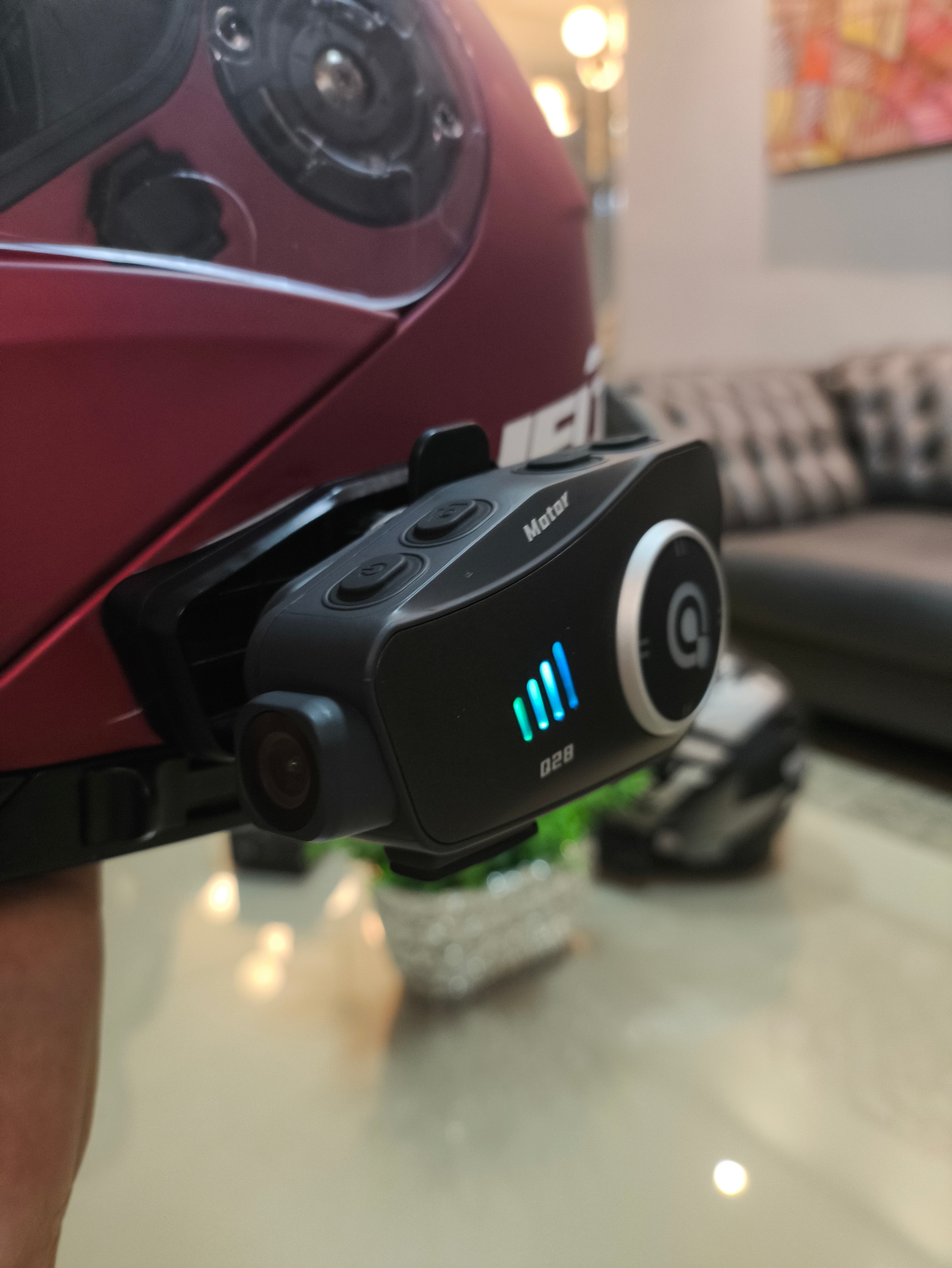 Q28 Camera Fone 1080p Bluetooth para capacete 32gb microSD incluso