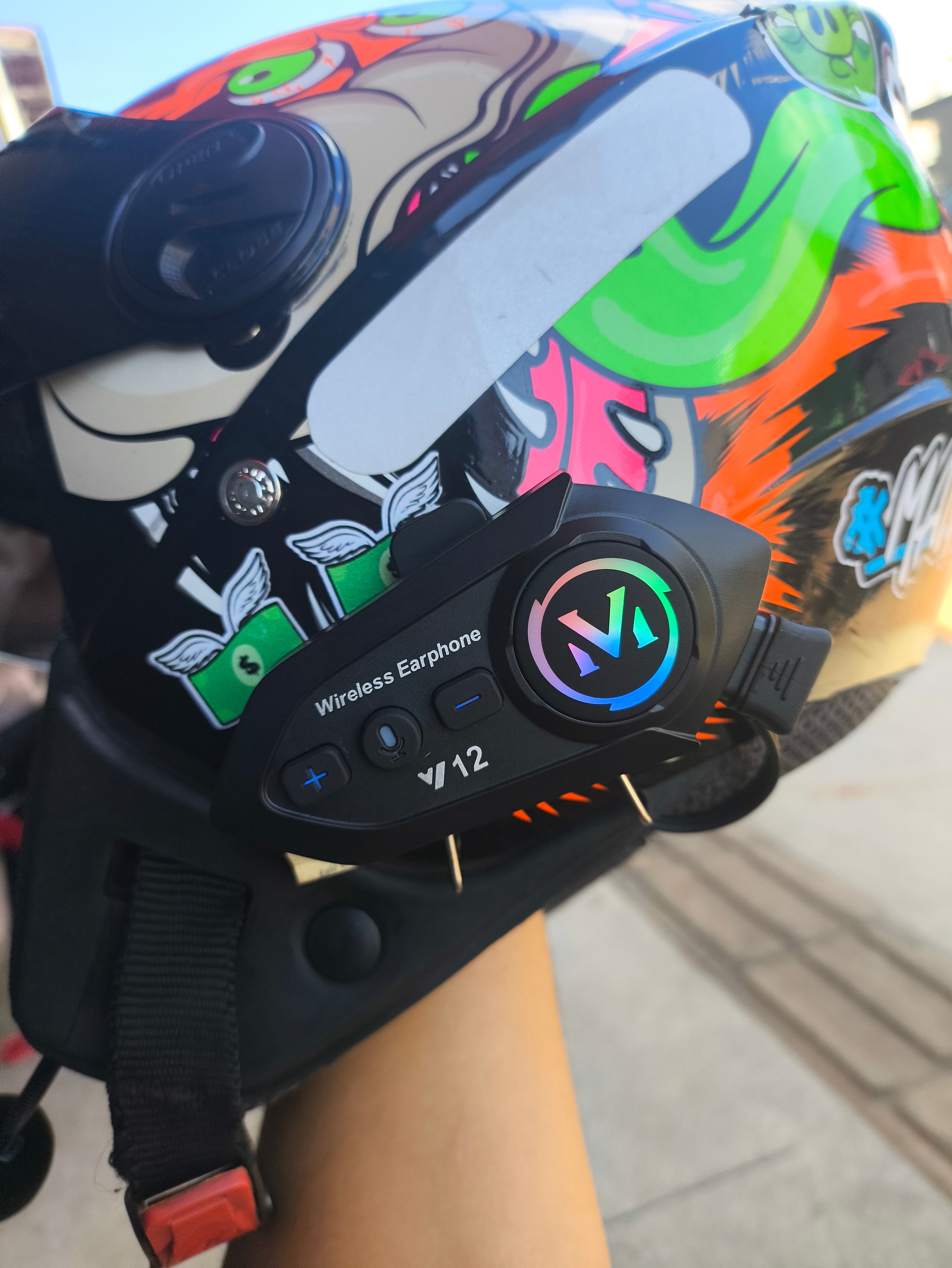 Y12 Fone Bluetooth para Capacete + FM