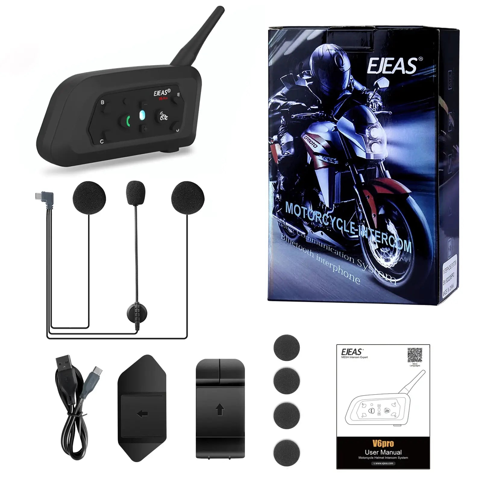 Mobasync V6 PLUS Intercomunicador 6 conexões CVC IP67